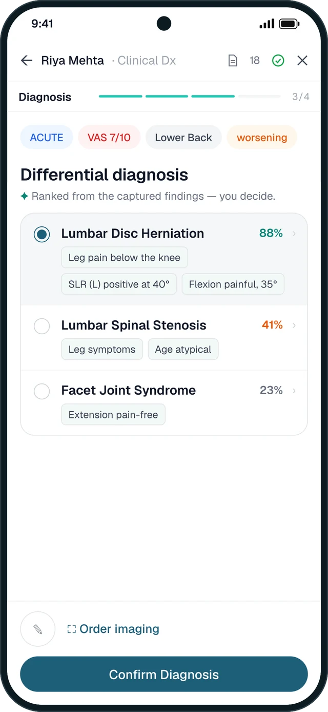 Differential diagnosis on the phone